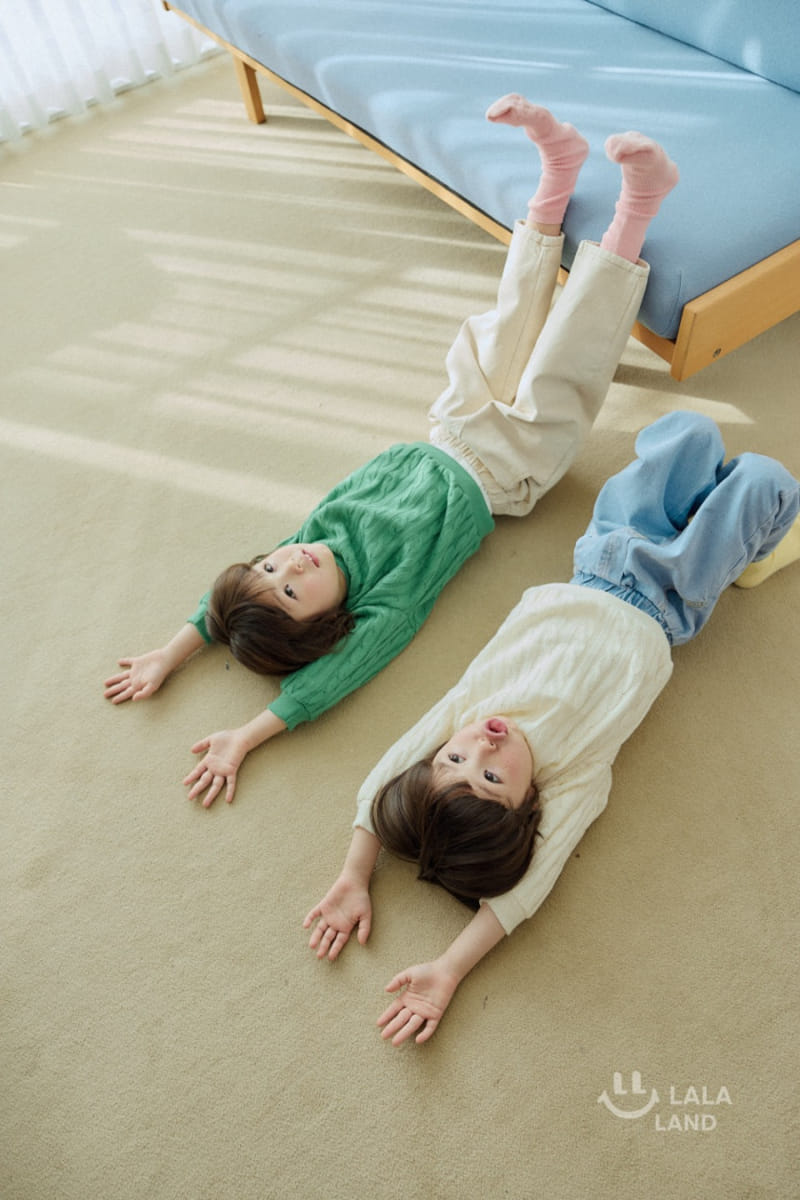 Lalaland - Korean Children Fashion - #kidsshorts - Circle Baggy Denim Pants - 9