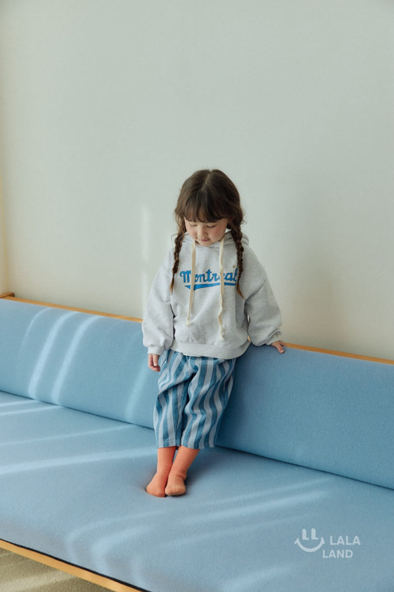 Lalaland - Korean Children Fashion - #kidzfashiontrend - Blue Line Denim Pants - 10