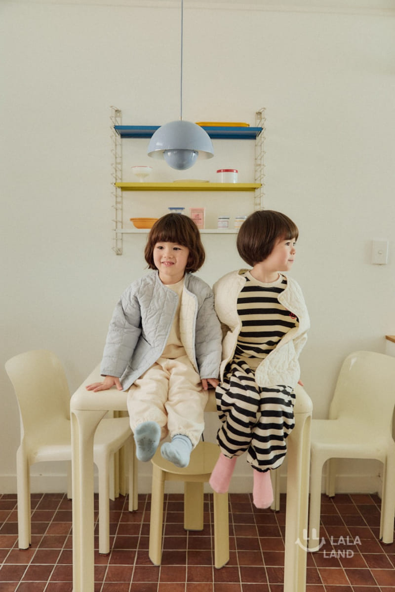 Lalaland - Korean Children Fashion - #littlefashionista - Toast Quilted Jacket - 9