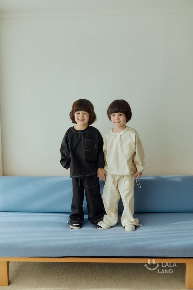 Lalaland - Korean Children Fashion - #Kfashion4kids - Stitch Topper Pants - 4