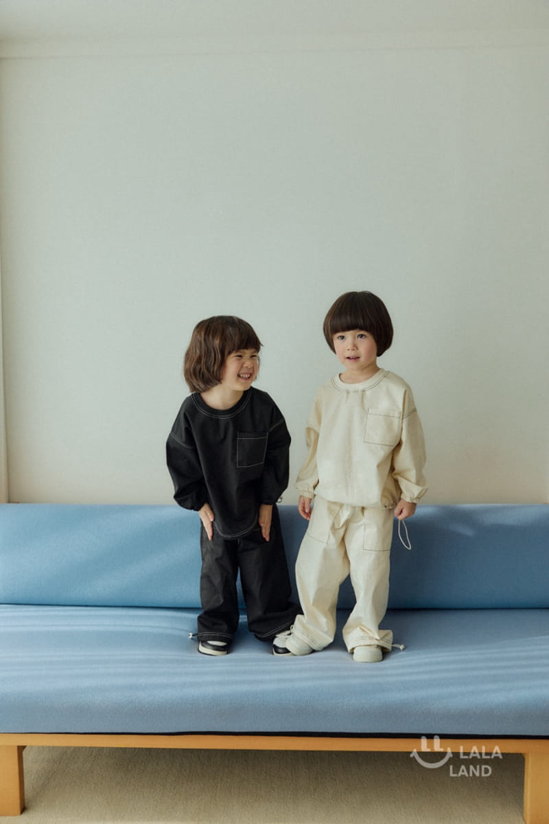 Lalaland - Korean Children Fashion - #magicofchildhood - Stitch Topper Pants - 5