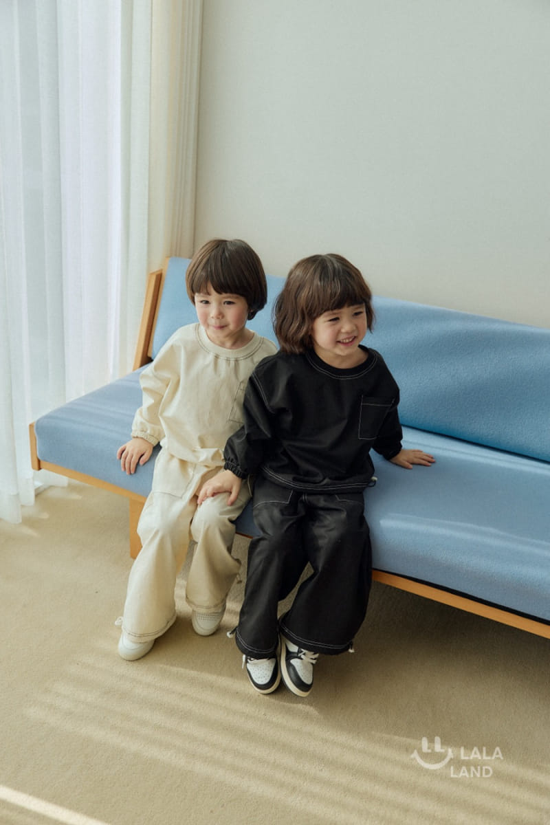 Lalaland - Korean Children Fashion - #minifashionista - Stitch Topper Pants - 6