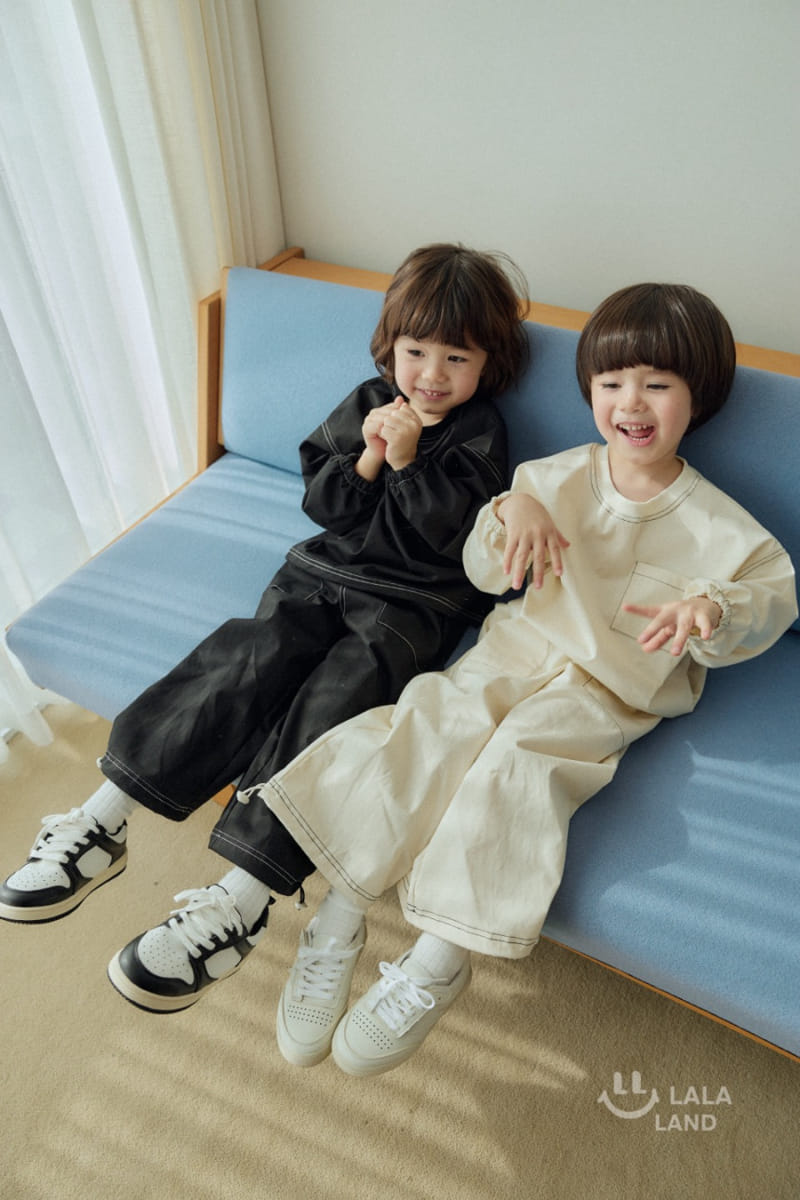 Lalaland - Korean Children Fashion - #prettylittlegirls - Stitch Topper Pants - 7