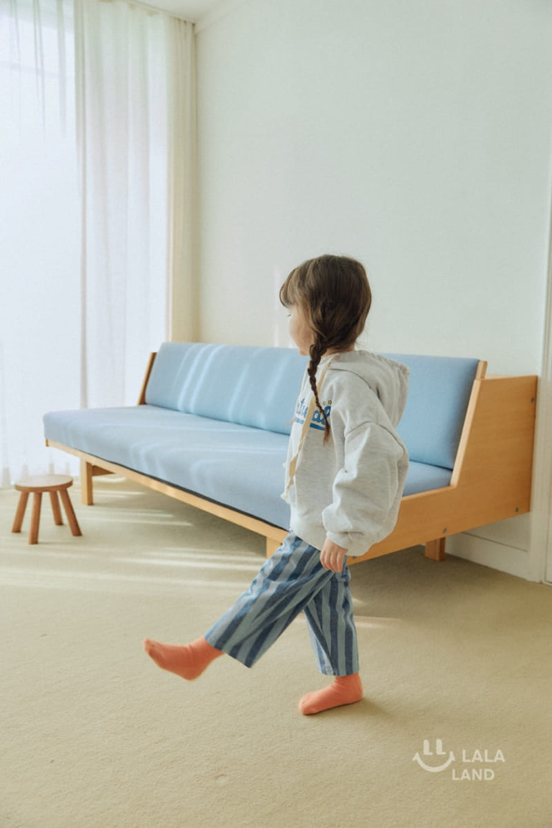 Lalaland - Korean Children Fashion - #prettylittlegirls - Blue Line Denim Pants