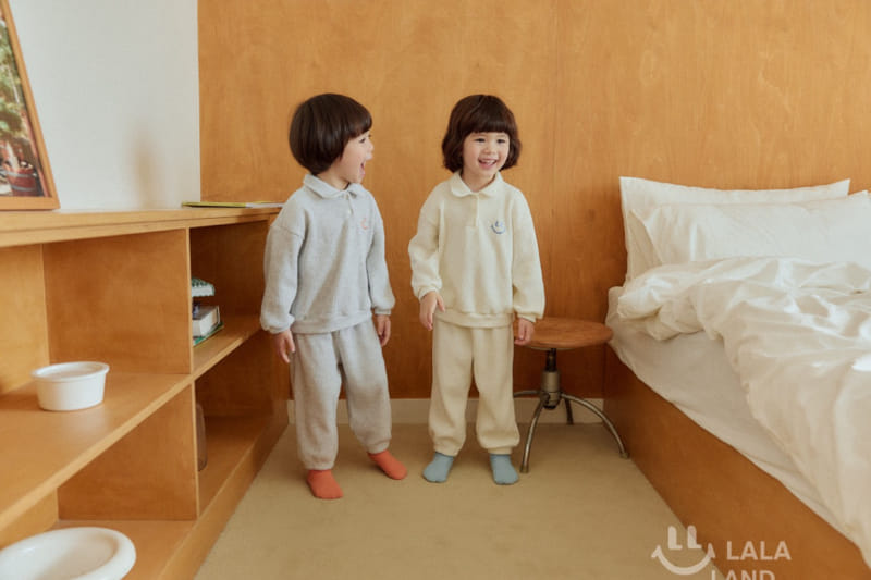 Lalaland - Korean Children Fashion - #todddlerfashion - Waffle Collar Sweatshirt - 4