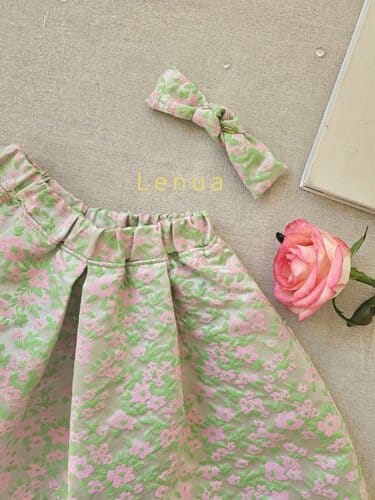 Lenua - Korean Children Fashion - #kidsshorts - Manu Jacquard Skirt - 4