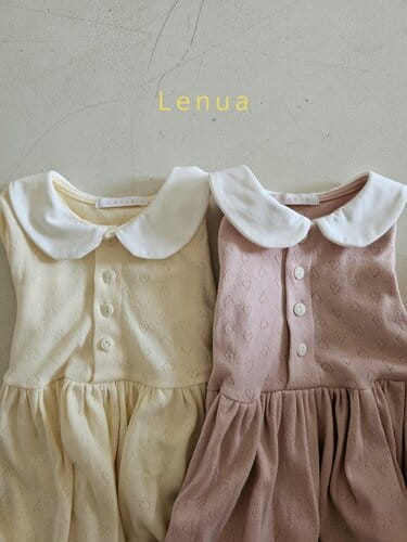 Lenua - Korean Children Fashion - #kidzfashiontrend - Heart One-Piece - 2