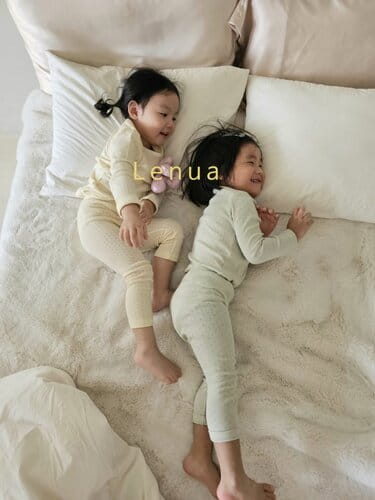 Lenua - Korean Children Fashion - #prettylittlegirls - Dia Top Bottom Set - 4
