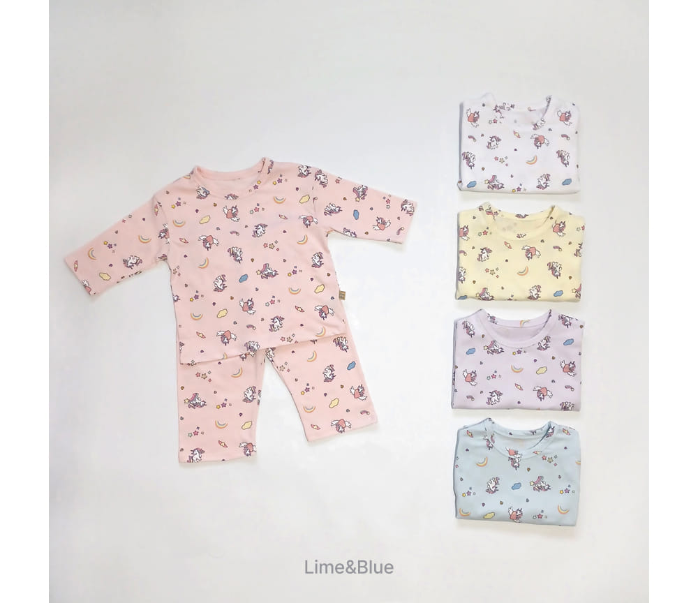 Lime & Blue - Korean Children Fashion - #childrensboutique - One Pick Uni Easy Wear