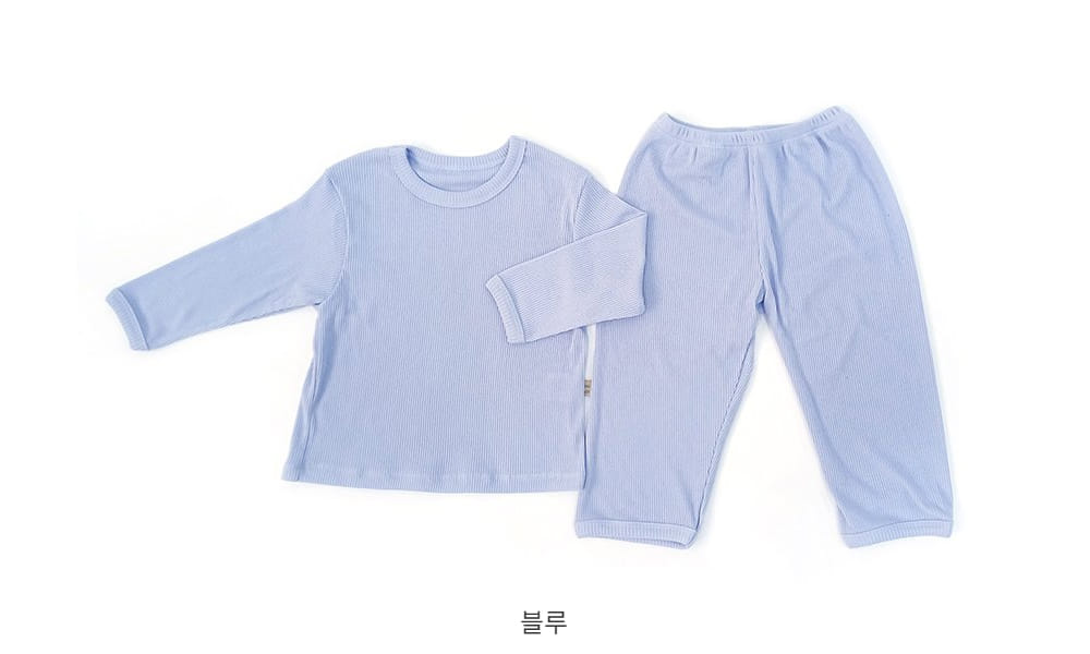 Lime & Blue - Korean Children Fashion - #magicofchildhood - Rib Bong Bong Easy Wear - 6