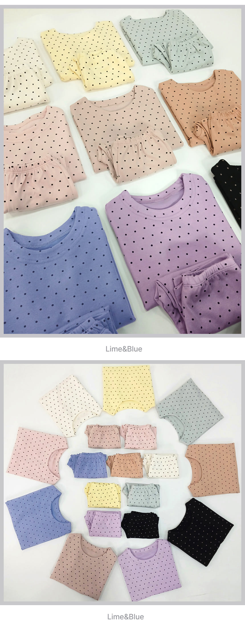 Lime & Blue - Korean Children Fashion - #magicofchildhood - Dot Best Easy Wear - 4