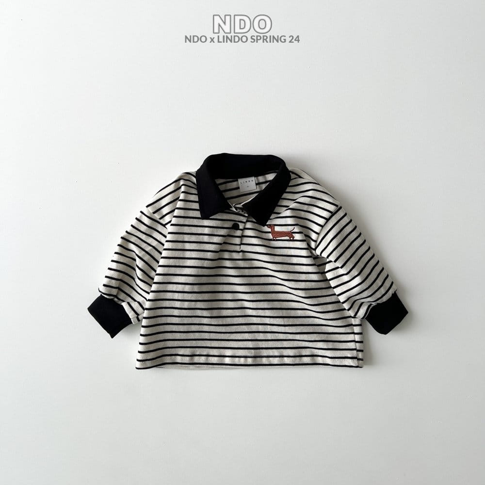 Lindo - Korean Children Fashion - #designkidswear - Dax Colloar Tee - 4