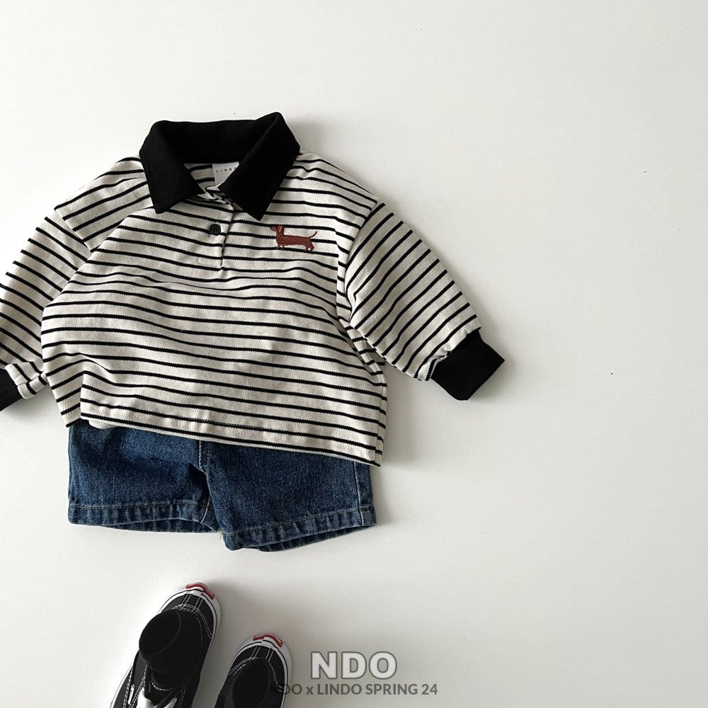 Lindo - Korean Children Fashion - #kidzfashiontrend - Dax Colloar Tee - 8