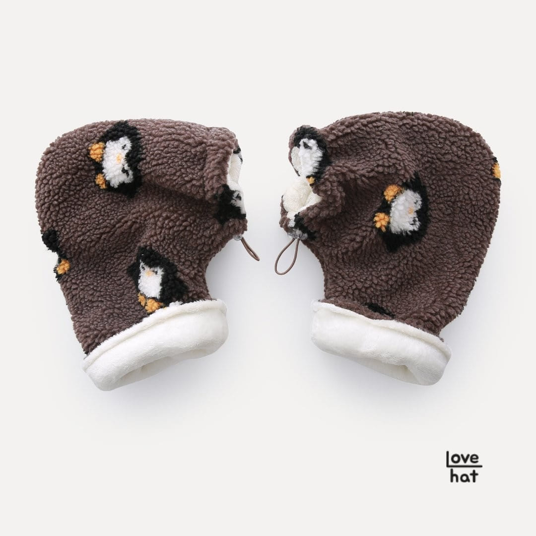 Love Hat - Korean Baby Fashion - #babyclothing - Penguin Kick Board Gloves