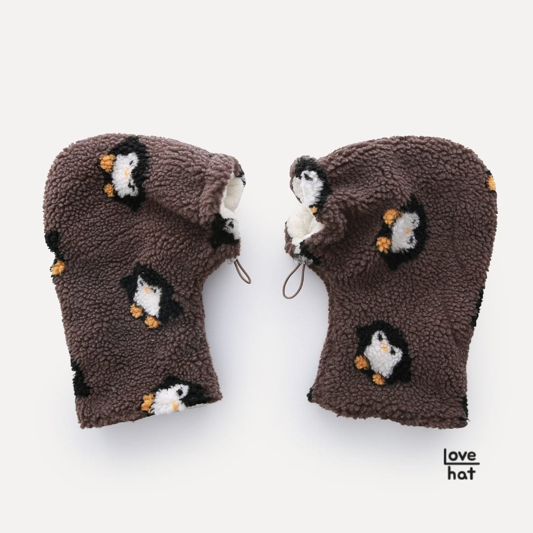 Love Hat - Korean Baby Fashion - #babyfashion - Penguin Kick Board Gloves - 2