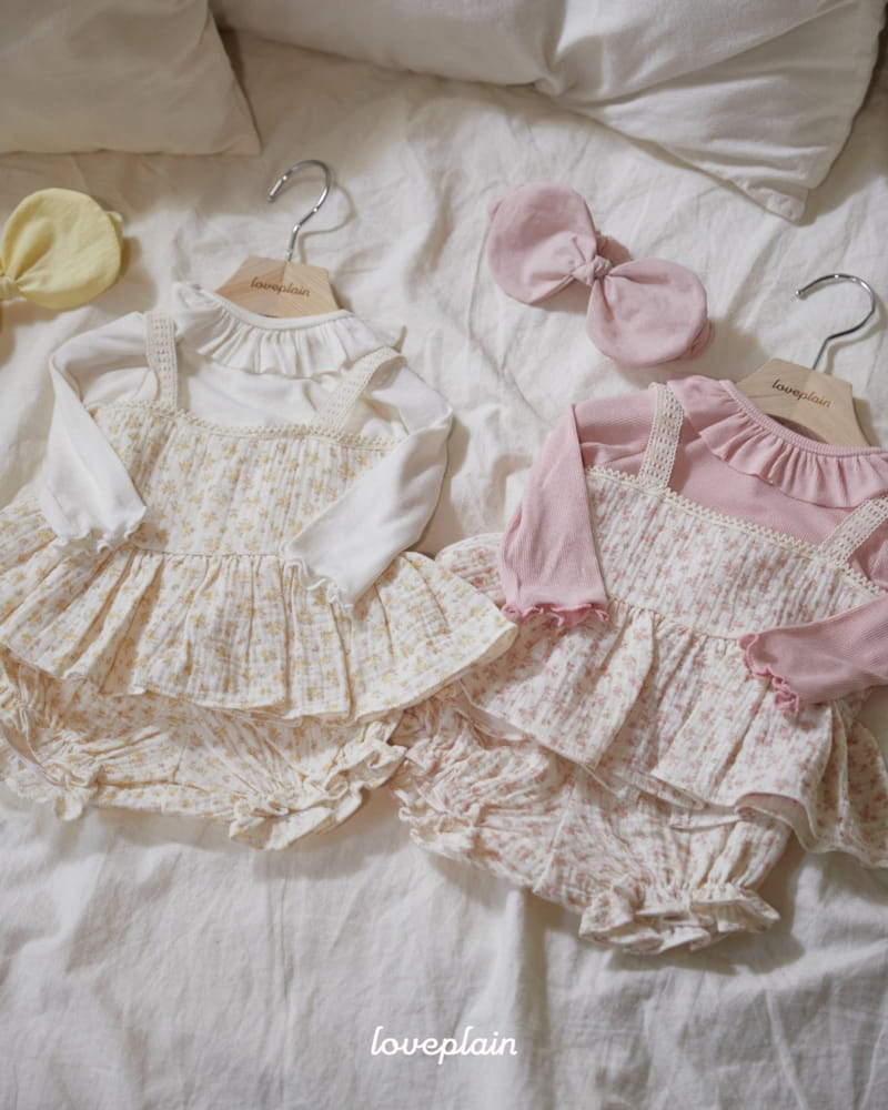 Loveplain - Korean Baby Fashion - #babyboutiqueclothing - Mari Bustier Top Bottom Set - 9