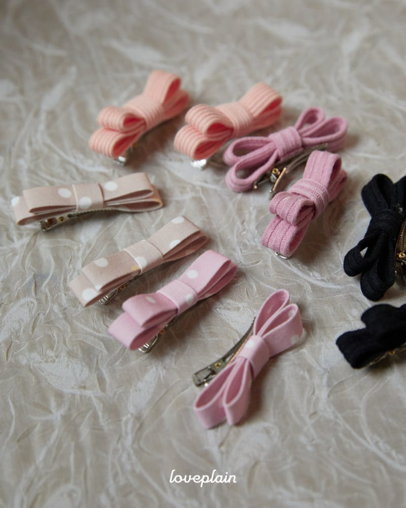 Loveplain - Korean Children Fashion - #fashionkids - Petite Ribbon Pin Set - 4