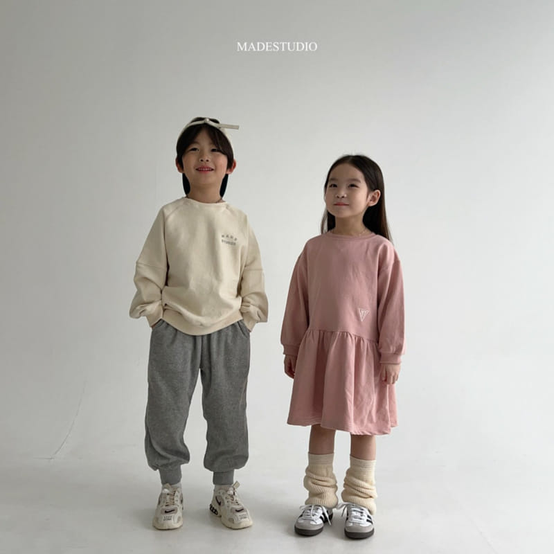 Made Studio - Korean Children Fashion - #kidsshorts - Stitch Sweatshirt - 2