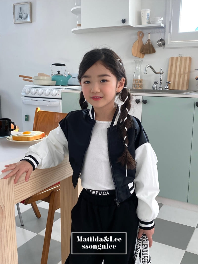 Matilda & Lee - Korean Children Fashion - #Kfashion4kids - Chicago Crop Baseball Jumper - 10
