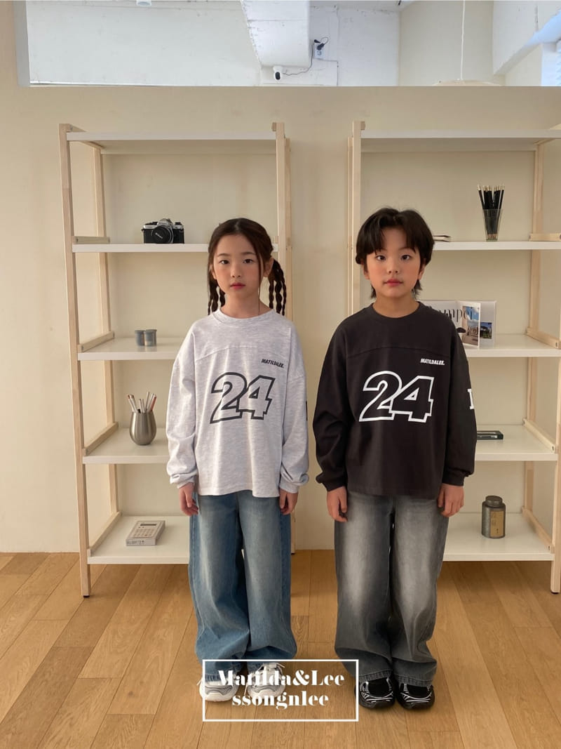 Matilda & Lee - Korean Children Fashion - #Kfashion4kids - Wide Denim Pants - 9