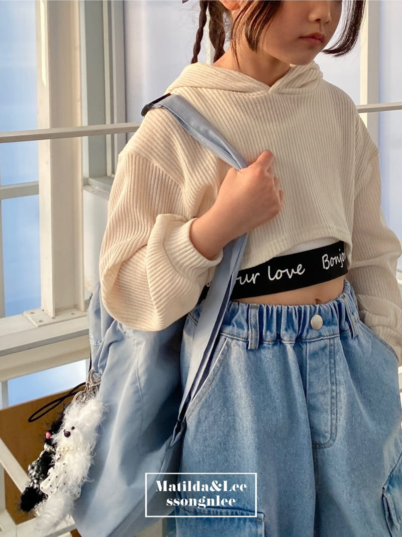 Matilda & Lee - Korean Children Fashion - #childofig - Loose Fit  Cargo Denim Pants - 3