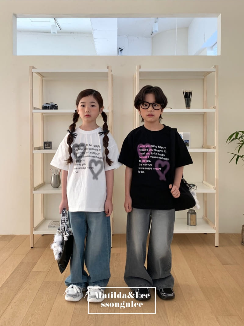Matilda & Lee - Korean Children Fashion - #childofig - Heart Spray Tee