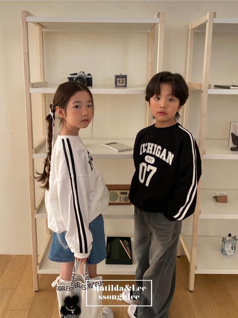 Matilda & Lee - Korean Children Fashion - #designkidswear - Michigan Tape Sweatshirt - 9