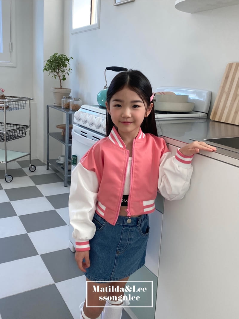 Matilda & Lee - Korean Children Fashion - #childrensboutique - Chicago Crop Baseball Jumper - 4