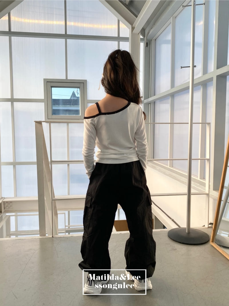 Matilda & Lee - Korean Children Fashion - #discoveringself - Ribbon Shoulder Slit Tee - 10