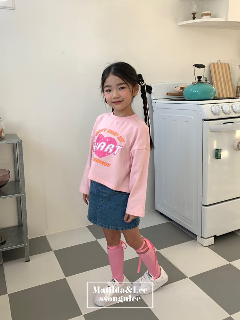 Matilda & Lee - Korean Children Fashion - #discoveringself - Heart Crop Tee - 3