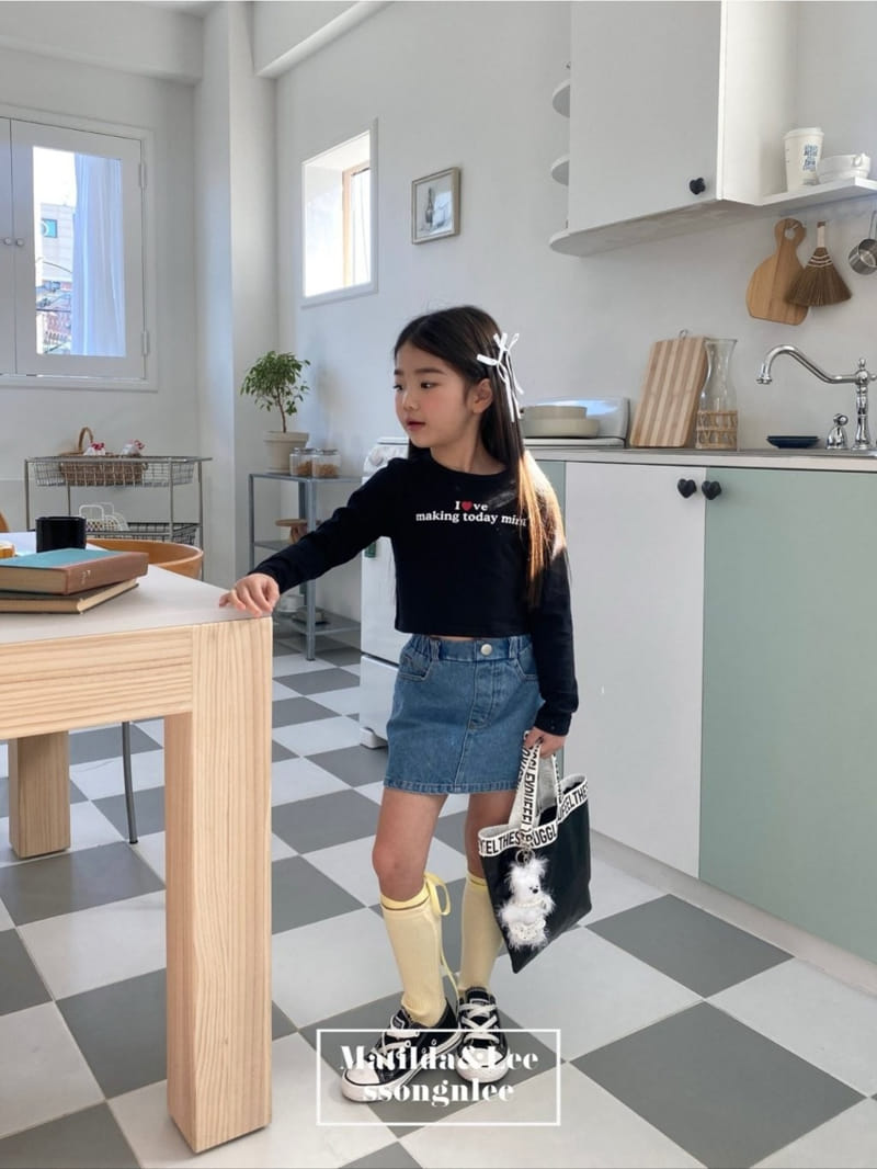 Matilda & Lee - Korean Children Fashion - #kidsshorts - Love Crop Tee - 4