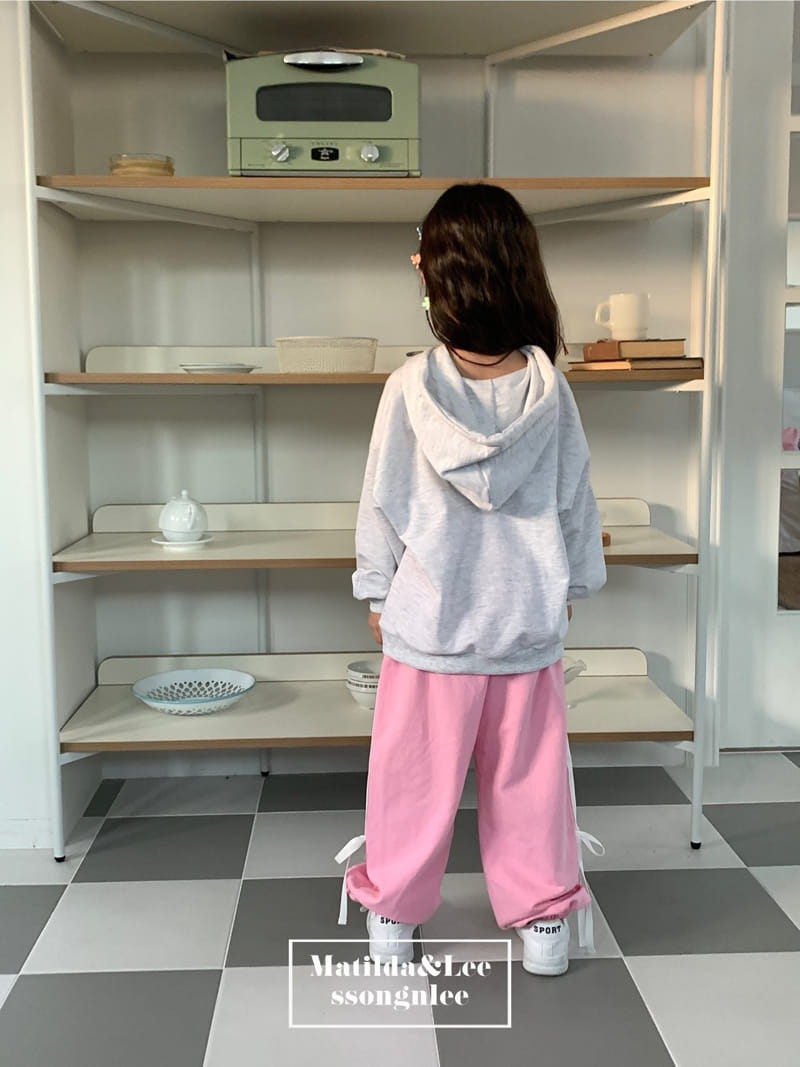 Matilda & Lee - Korean Children Fashion - #kidsstore - Ribbon Tape Jogger Pants - 9