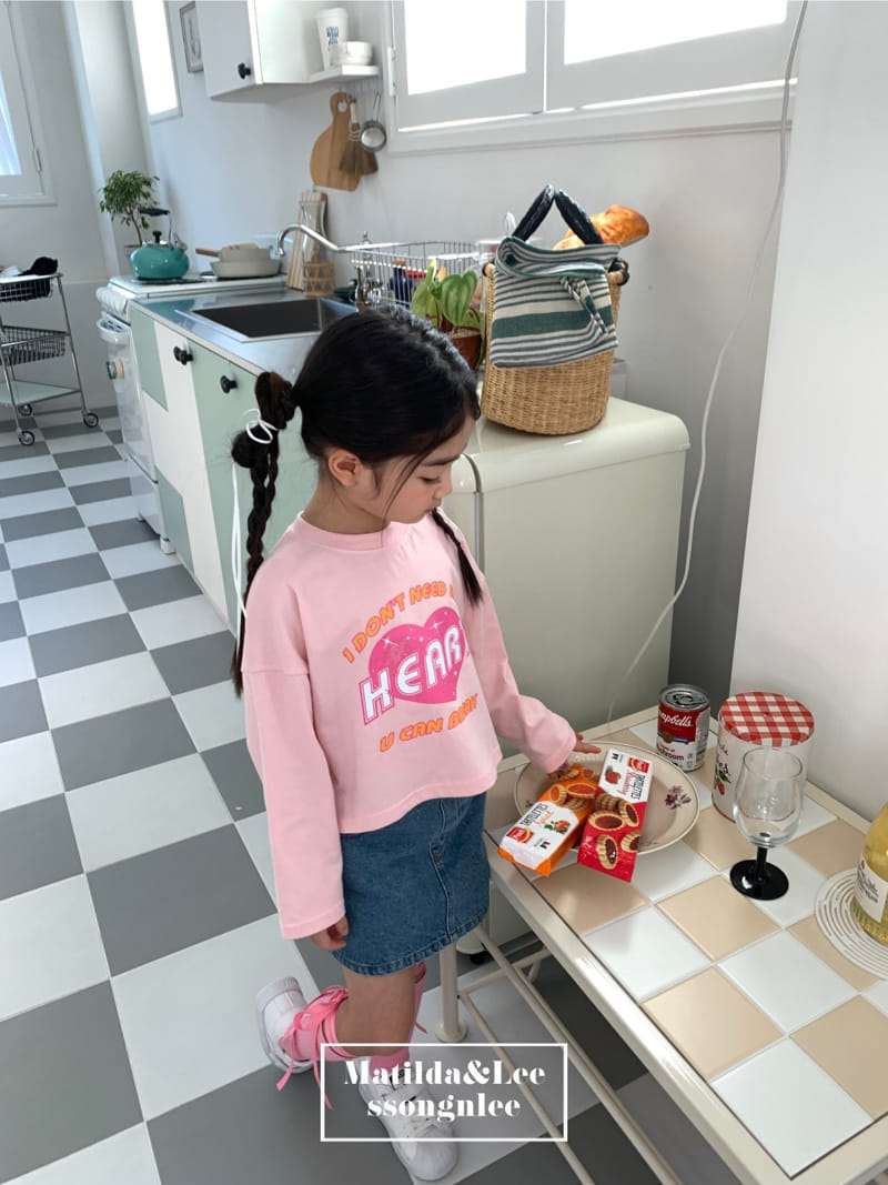Matilda & Lee - Korean Children Fashion - #kidsstore - Heart Crop Tee - 6
