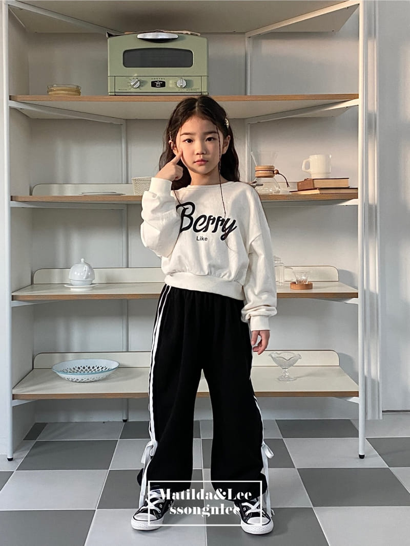 Matilda & Lee - Korean Children Fashion - #kidzfashiontrend - Ribbon Tape Jogger Pants - 10
