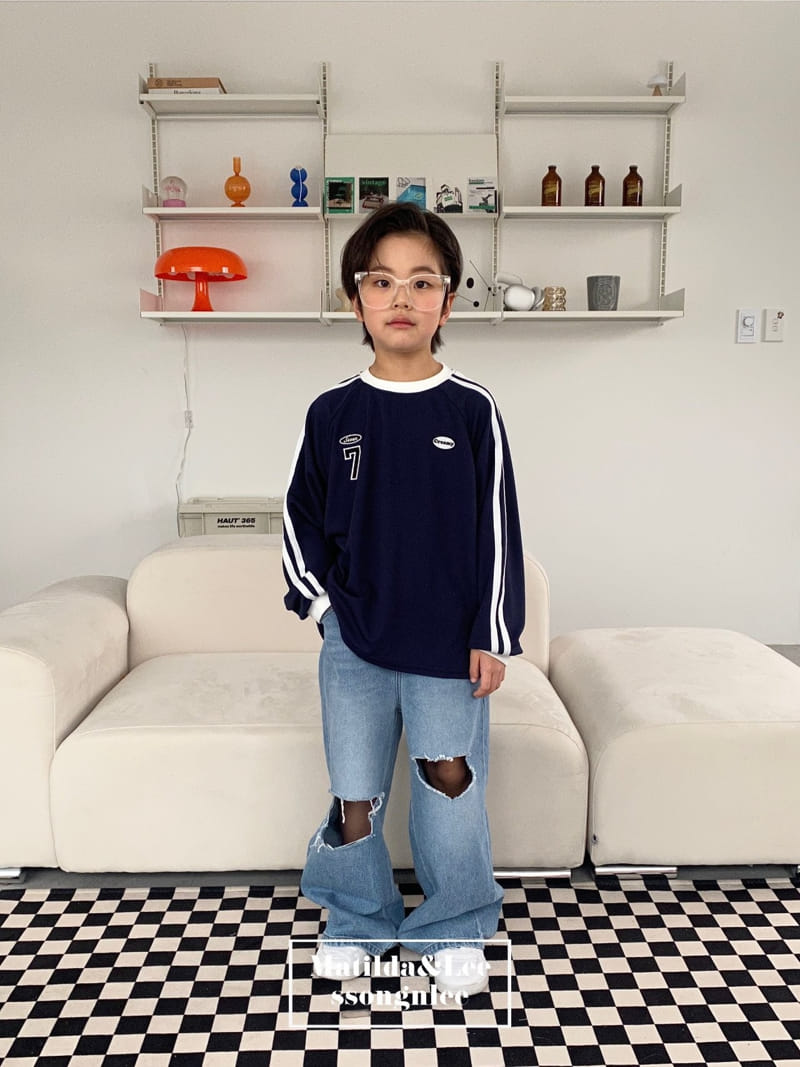 Matilda & Lee - Korean Children Fashion - #kidzfashiontrend - Matilda Vintage Denim Pants - 2