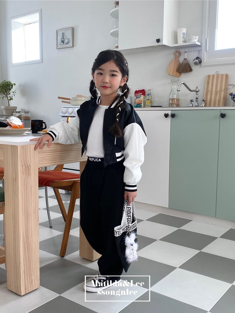Matilda & Lee - Korean Children Fashion - #kidzfashiontrend - Chicago Crop Baseball Jumper - 9