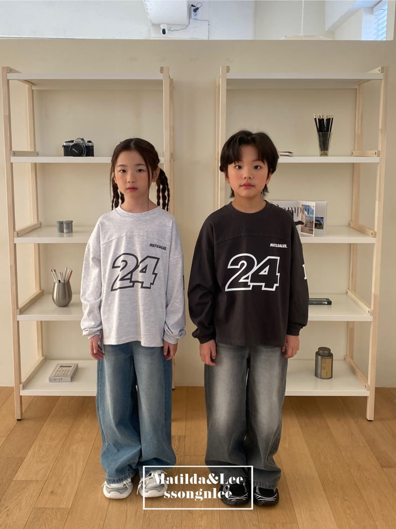 Matilda & Lee - Korean Children Fashion - #kidzfashiontrend - Wide Denim Pants - 8