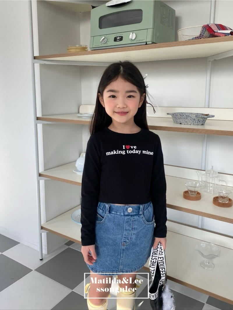 Matilda & Lee - Korean Children Fashion - #littlefashionista - Love Crop Tee - 7