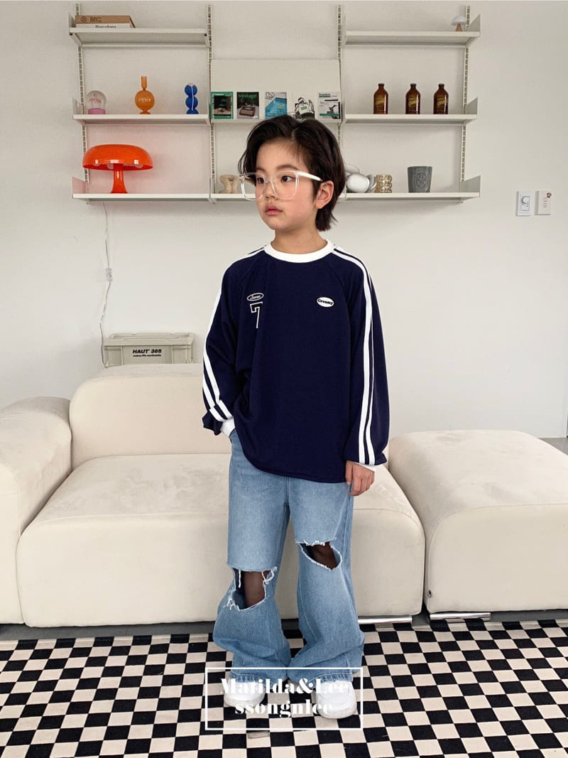 Matilda & Lee - Korean Children Fashion - #Kfashion4kids - Matilda Vintage Denim Pants - 4
