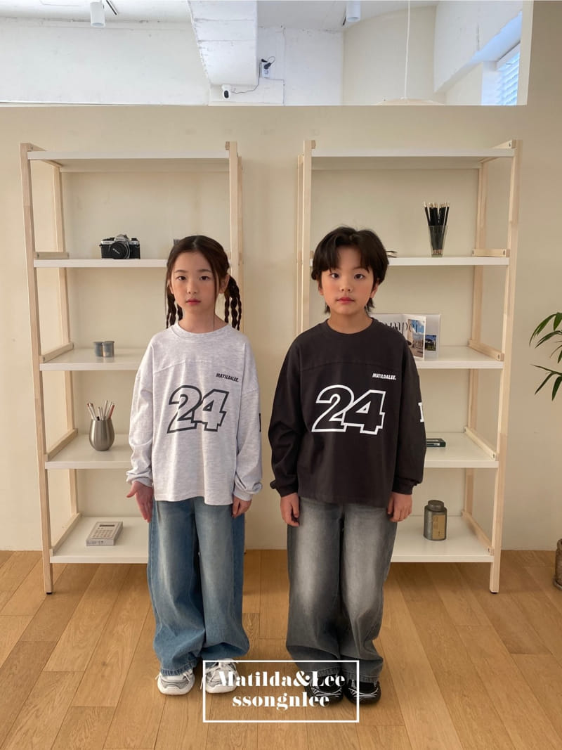 Matilda & Lee - Korean Children Fashion - #littlefashionista - Wide Denim Pants - 10
