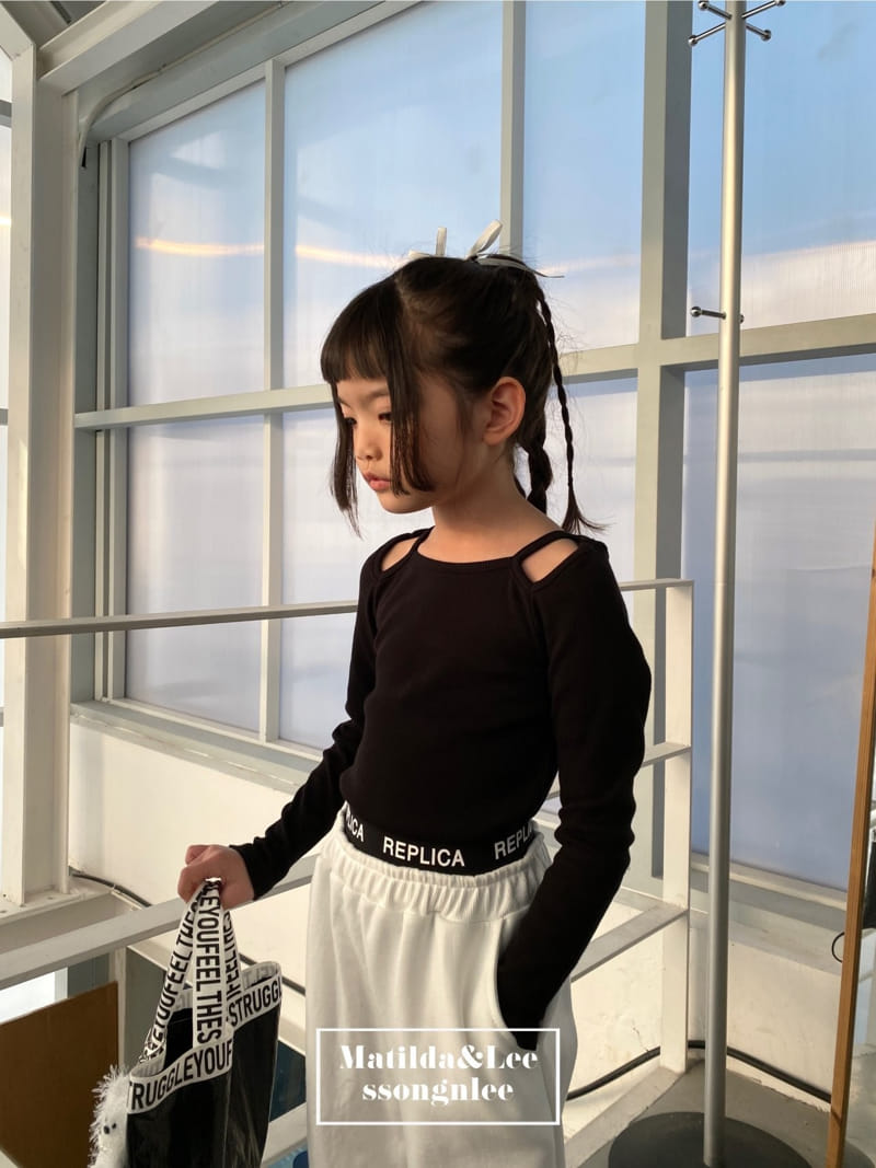 Matilda & Lee - Korean Children Fashion - #littlefashionista - Shoulder Rib Tee - 3