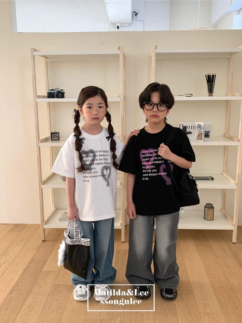 Matilda & Lee - Korean Children Fashion - #littlefashionista - Heart Spray Tee - 10