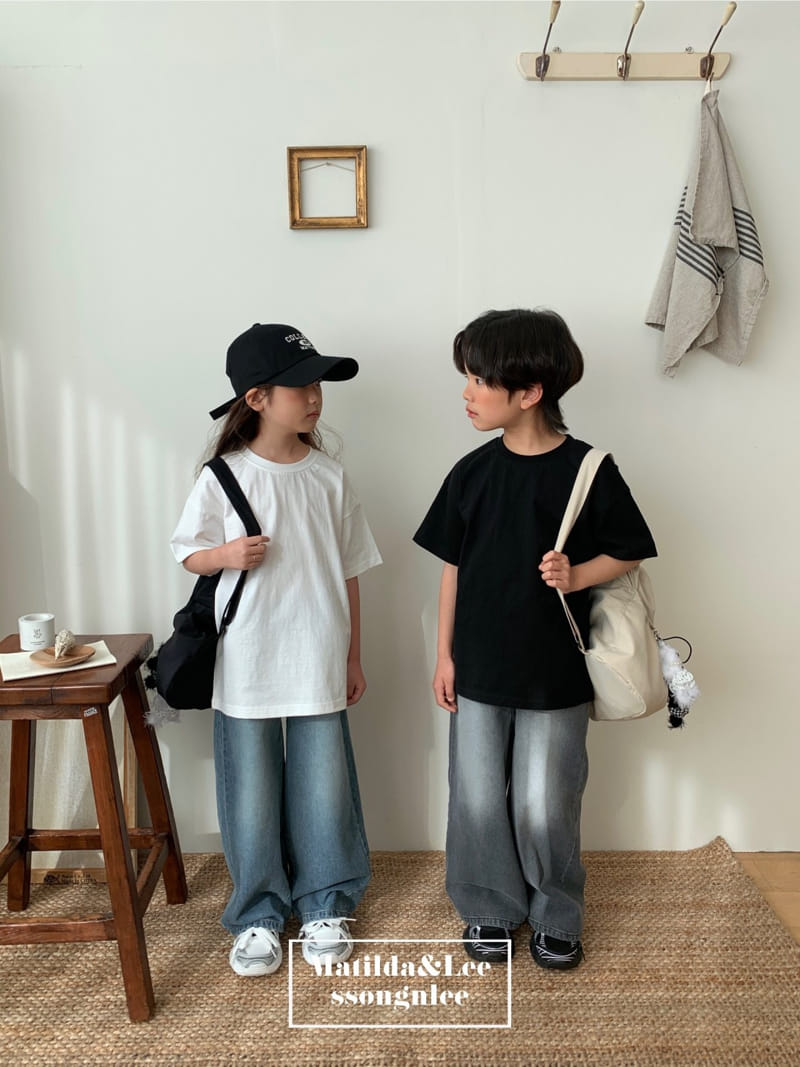 Matilda & Lee - Korean Children Fashion - #minifashionista - Lettering Short Sleeve Tee - 6