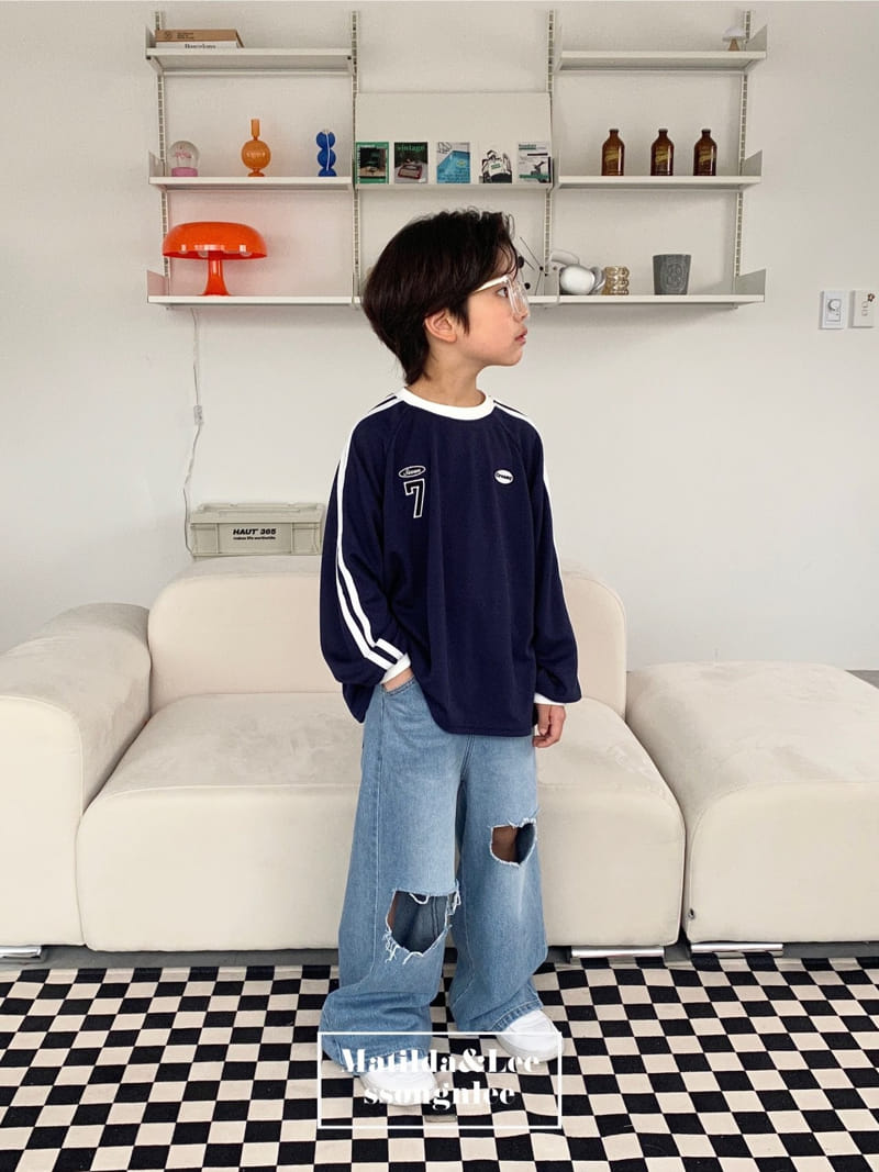 Matilda & Lee - Korean Children Fashion - #minifashionista - Matilda Vintage Denim Pants - 6