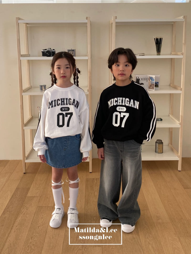 Matilda & Lee - Korean Children Fashion - #minifashionista - Michigan Tape Sweatshirt - 2