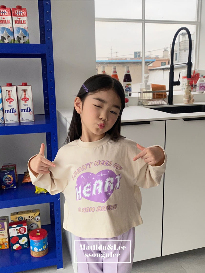 Matilda & Lee - Korean Children Fashion - #minifashionista - Heart Crop Tee - 11