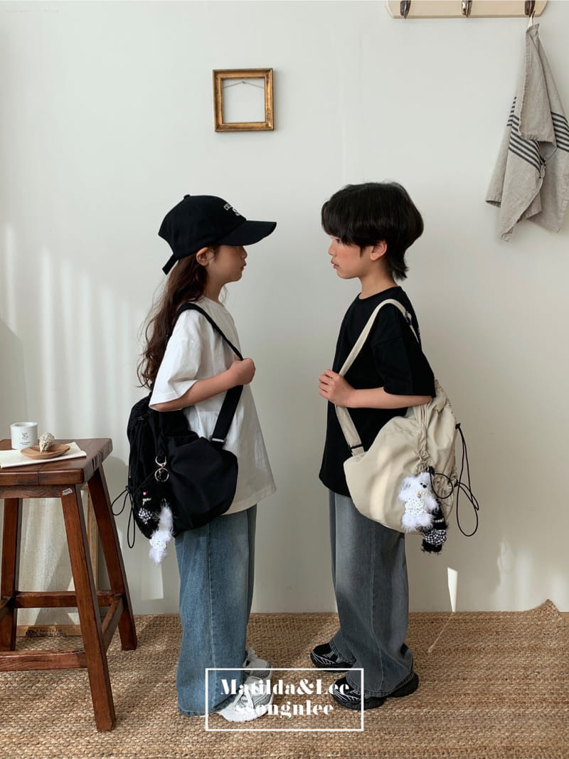 Matilda & Lee - Korean Children Fashion - #prettylittlegirls - Lettering Short Sleeve Tee - 7