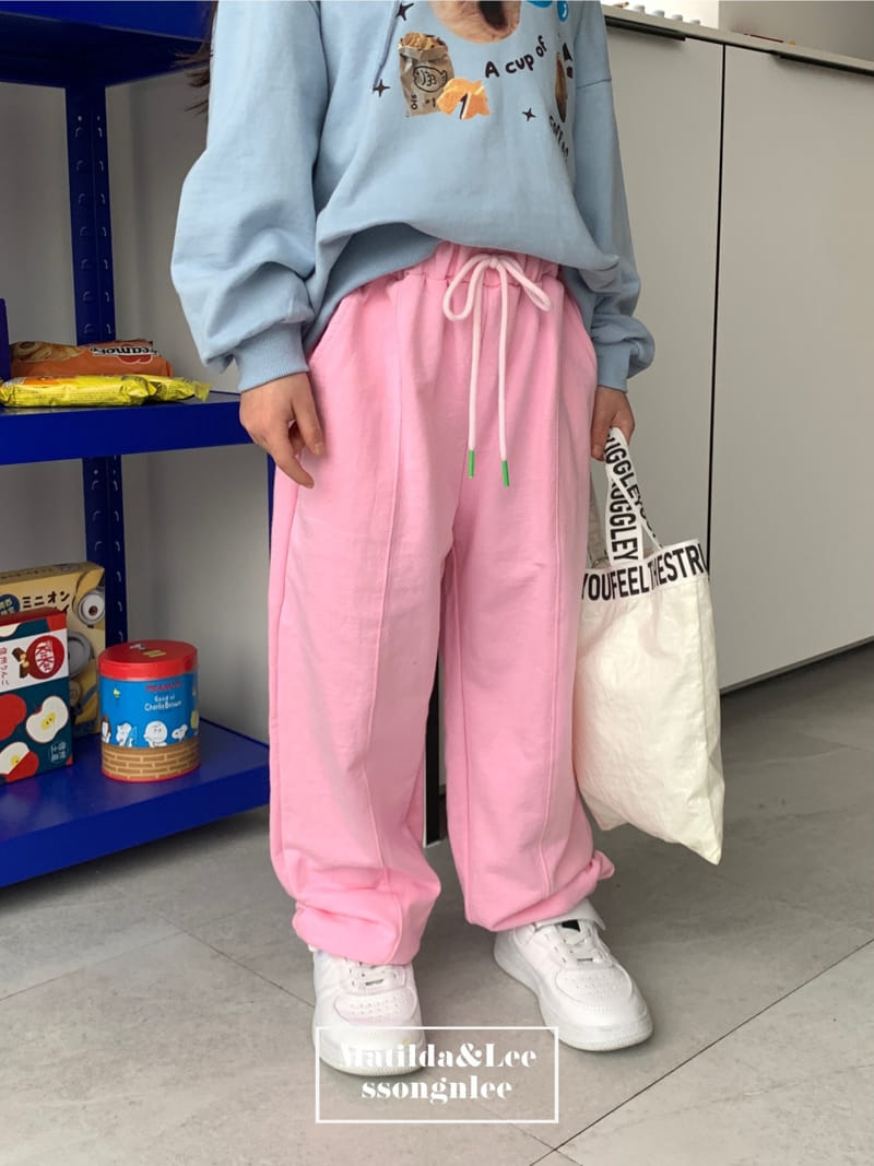 Matilda & Lee - Korean Children Fashion - #minifashionista - Lettering Jogger Pants - 4