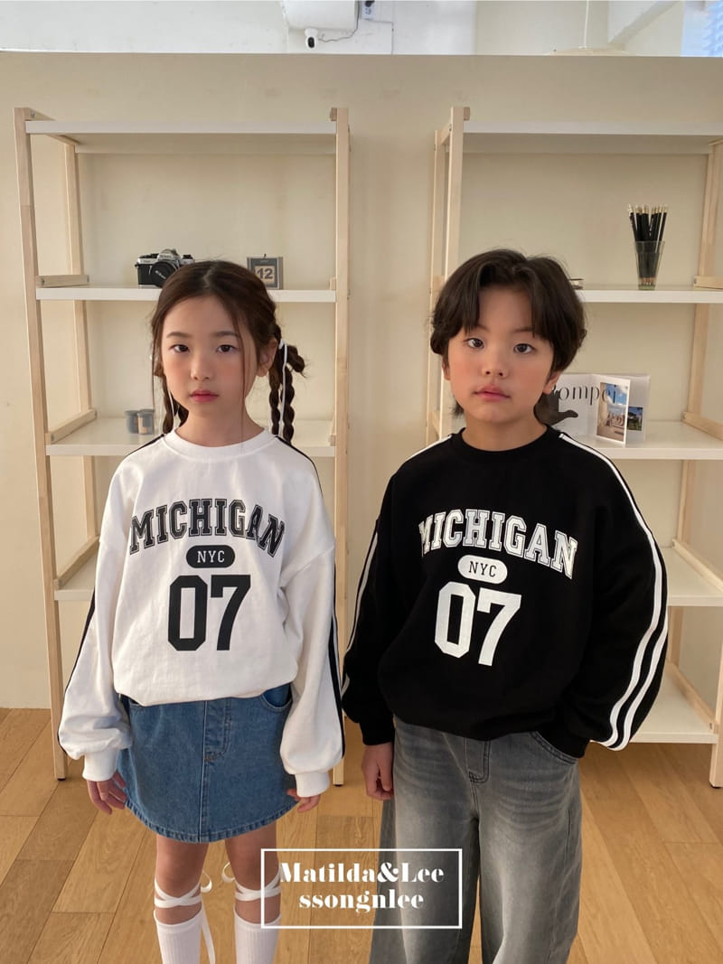 Matilda & Lee - Korean Children Fashion - #prettylittlegirls - Michigan Tape Sweatshirt - 3