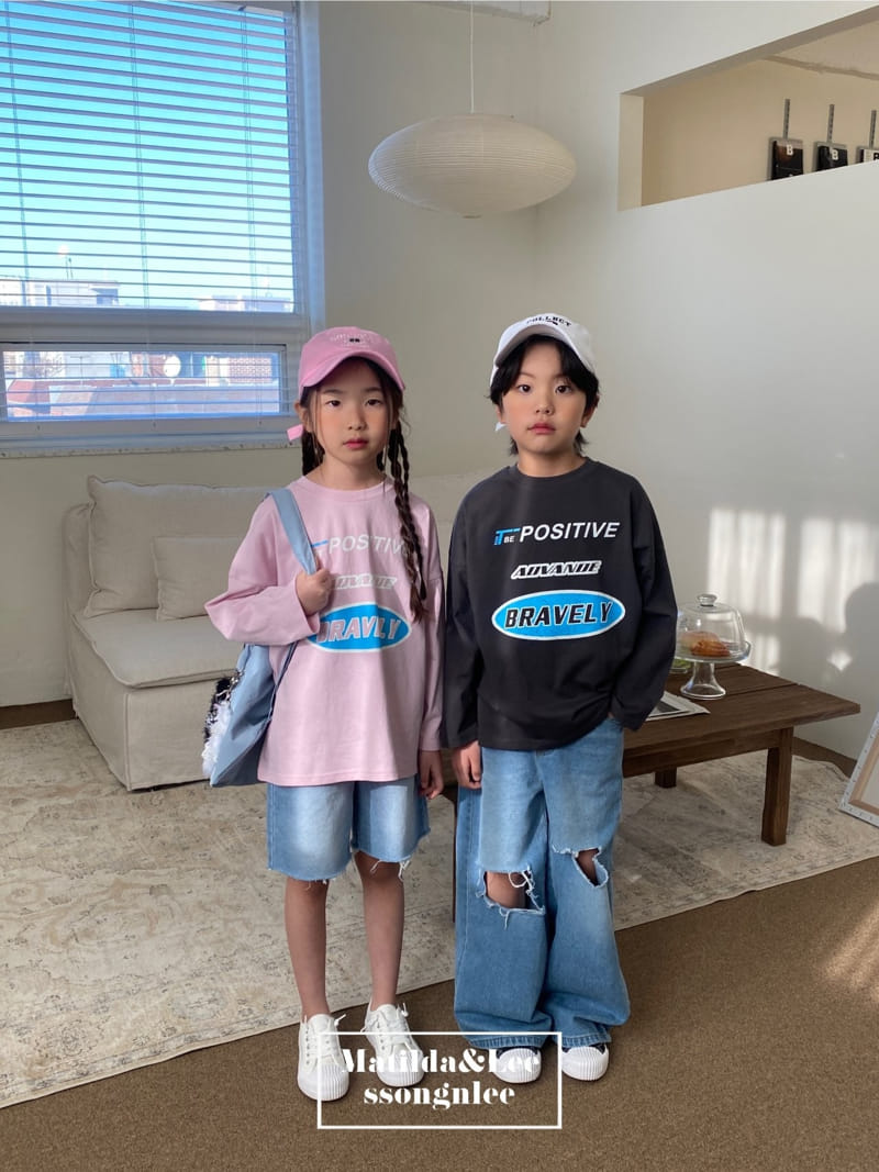 Matilda & Lee - Korean Children Fashion - #prettylittlegirls - Positive Tee - 3